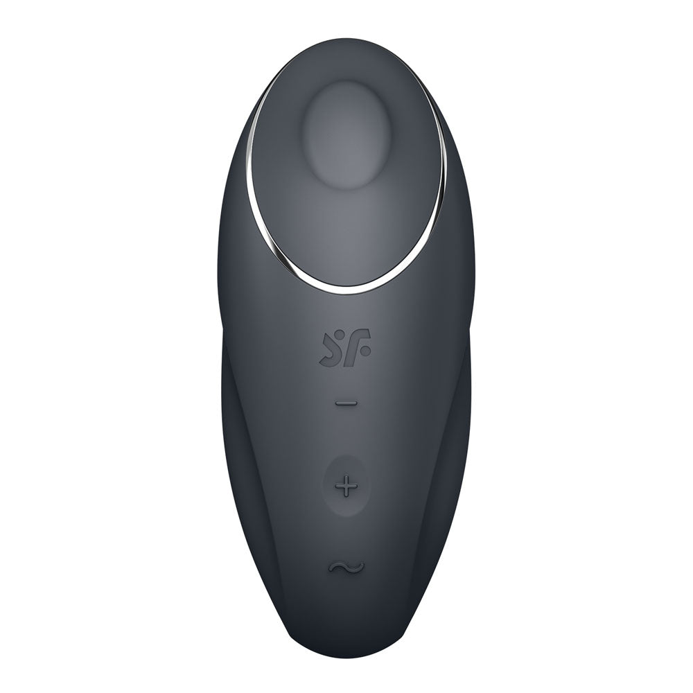 Satisfyer Tap & Climax 1 - Grey - Grey USB Rechargeable Pulsing Stimulator-4046013