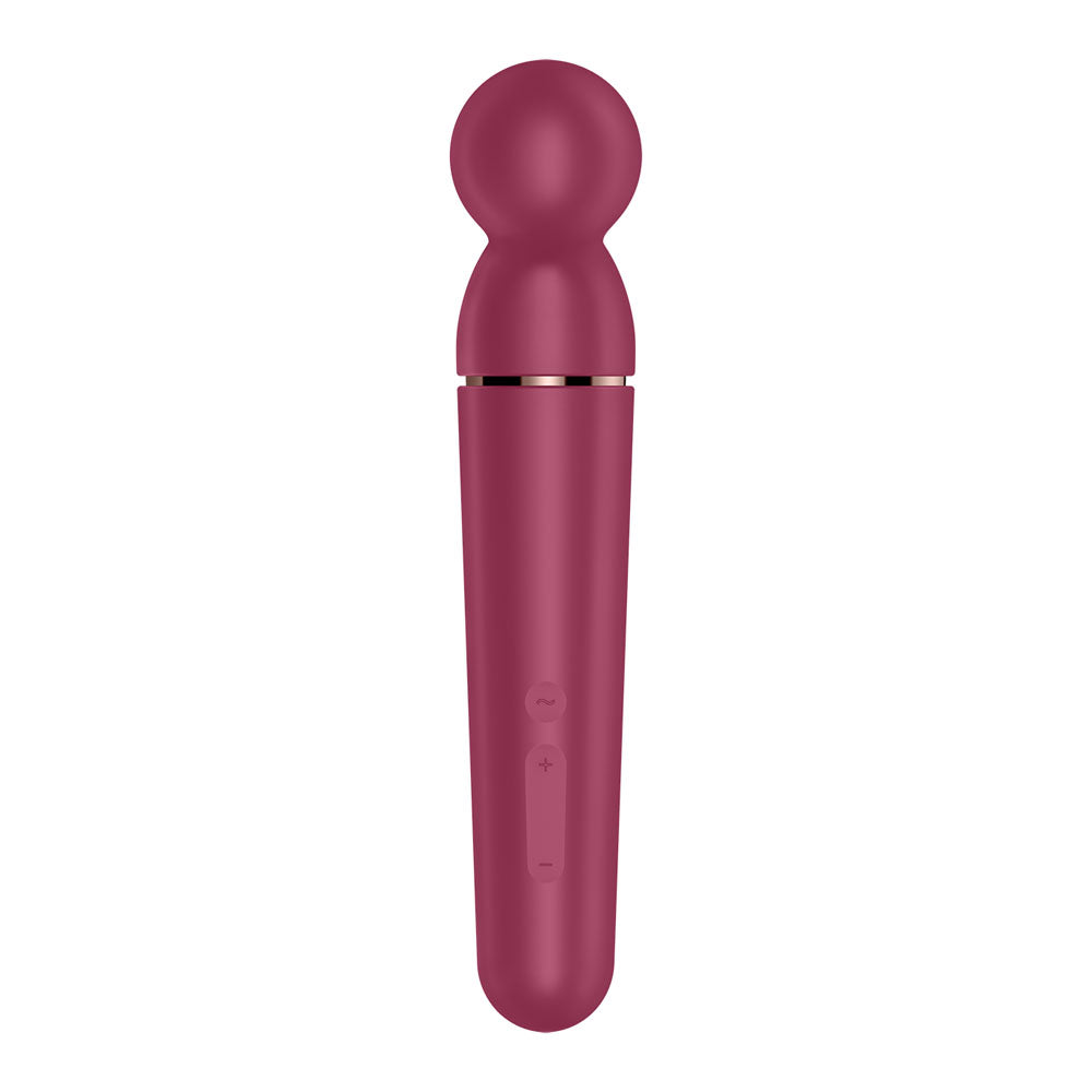 Satisfyer Planet Wand-er - Berry - Berry/Rose Gold USB Rechargeable Massager Wand-4046068