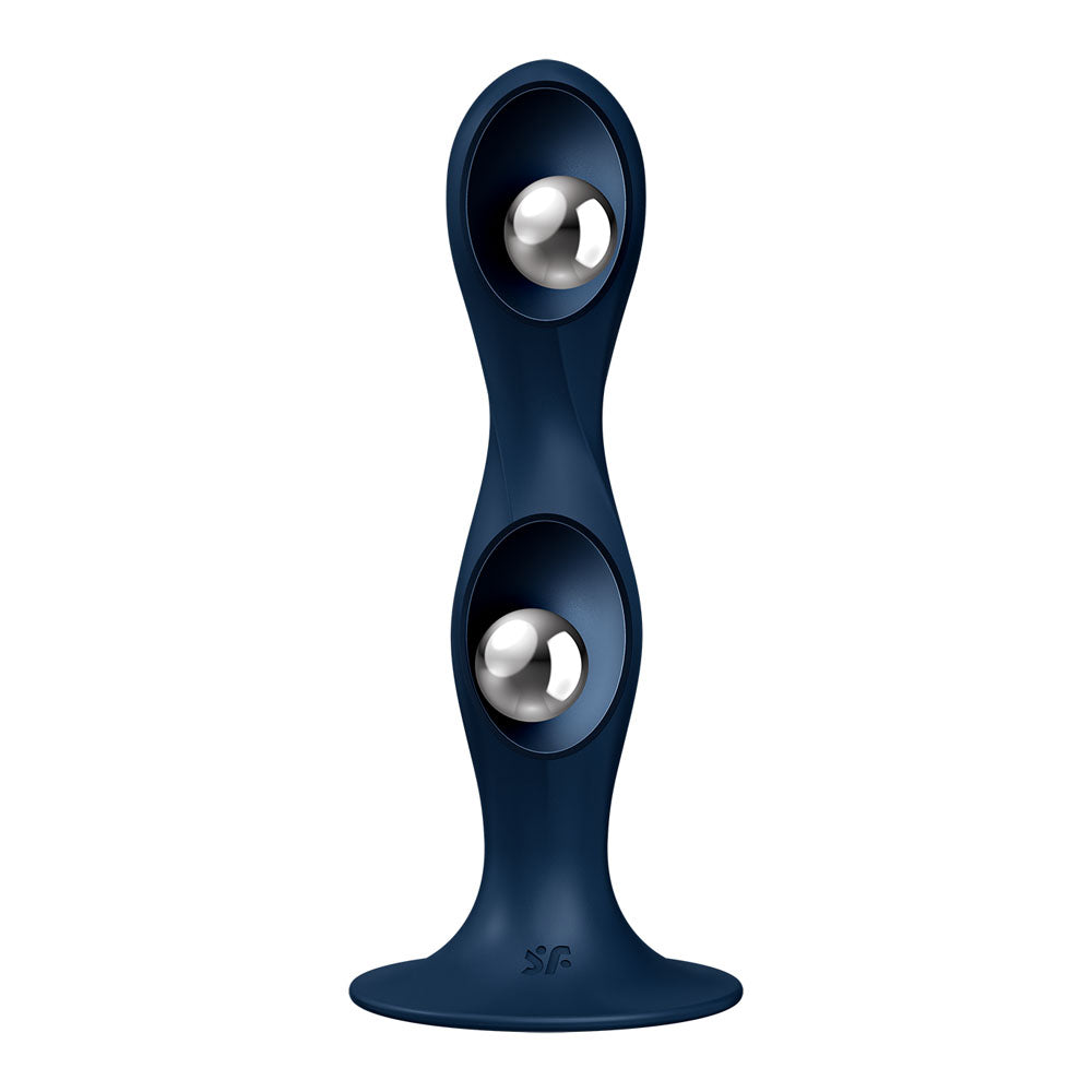 Satisfyer Double Ball-R - Dark Blue - Dark Blue Anal Plug-4048673