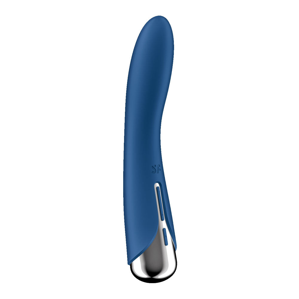 Satisfyer Spinning Vibe 1 - Blue - Blue 17.8 cm USB Rechargeable Rotating Vibrator-4048703