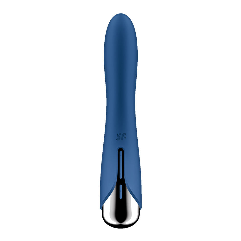 Satisfyer Spinning Vibe 1 - Blue - Blue 17.8 cm USB Rechargeable Rotating Vibrator-4048703