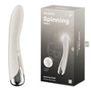 Satisfyer Spinning Vibe 1 - Beige - Beige 17.8 cm USB Rechargeable Rotating Vibrator-4048710