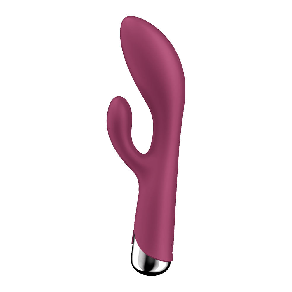 Satisfyer Spinning Rabbit 1 - Red - Red 20 cm USB Rechargeable Rotating Rabbit Vibrator-4048727