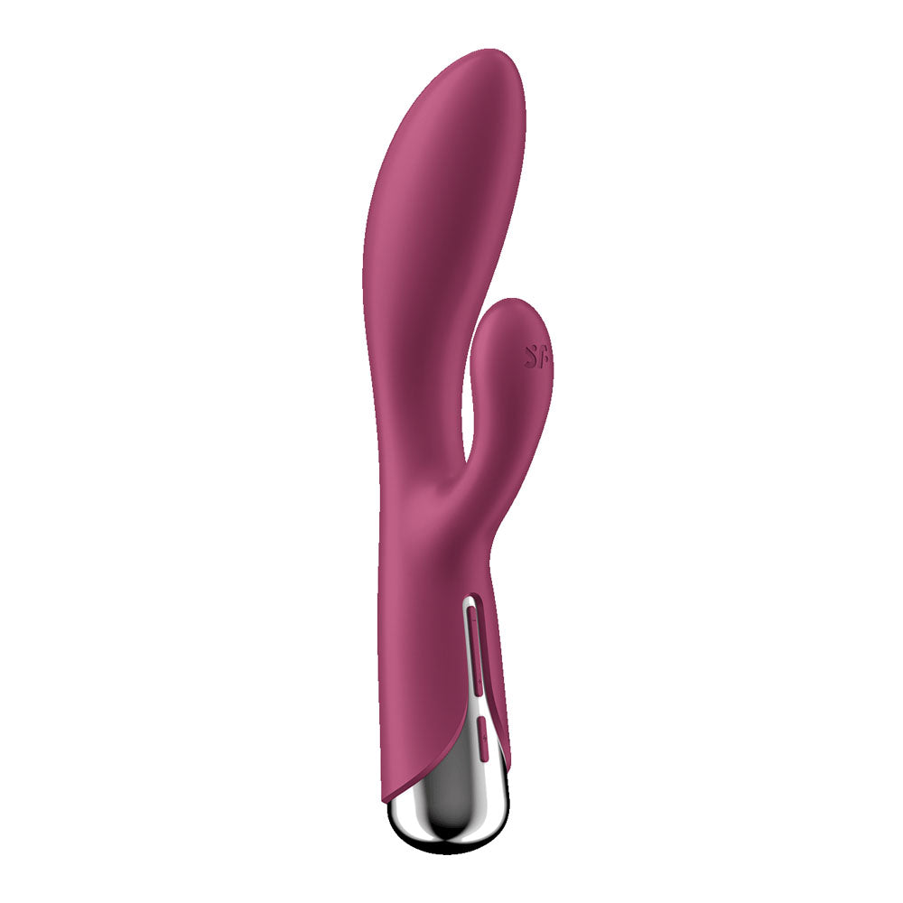 Satisfyer Spinning Rabbit 1 - Red - Red 20 cm USB Rechargeable Rotating Rabbit Vibrator-4048727