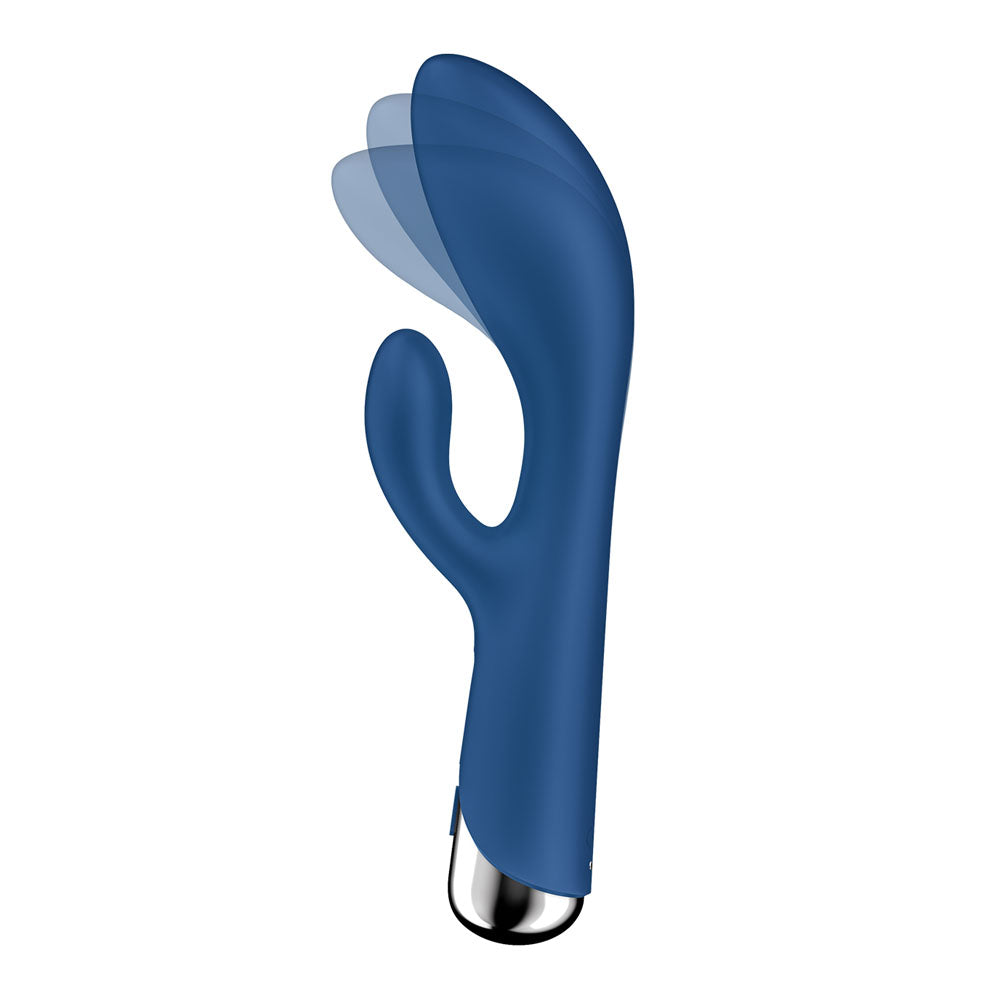 Satisfyer Spinning Rabbit 1 - Blue - Blue 20 cm USB Rechargeable Rotating Rabbit Vibrator-4048734