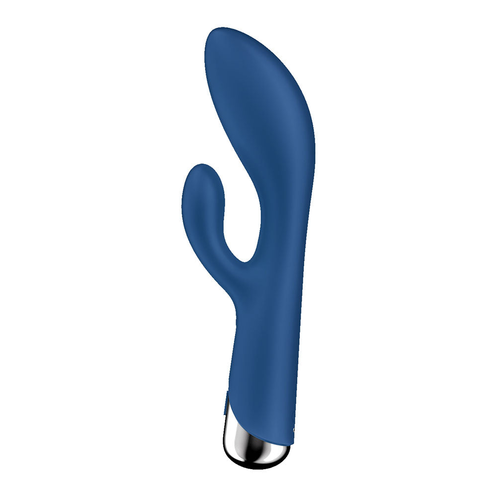 Satisfyer Spinning Rabbit 1 - Blue - Blue 20 cm USB Rechargeable Rotating Rabbit Vibrator-4048734