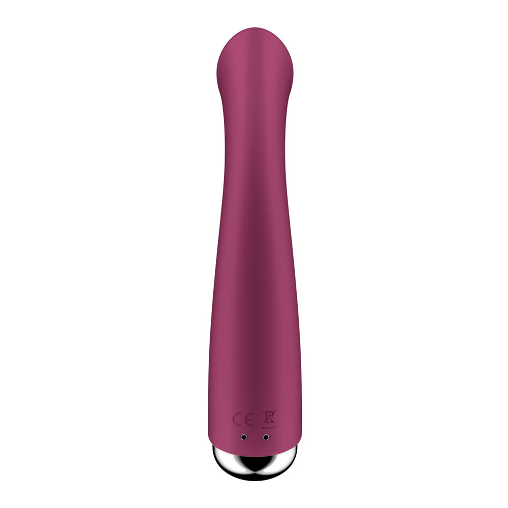 Satisfyer Spinning G-Spot 1 - Red - Red 16.5 cm USB Rechargeable Rotating Vibrator-4048758