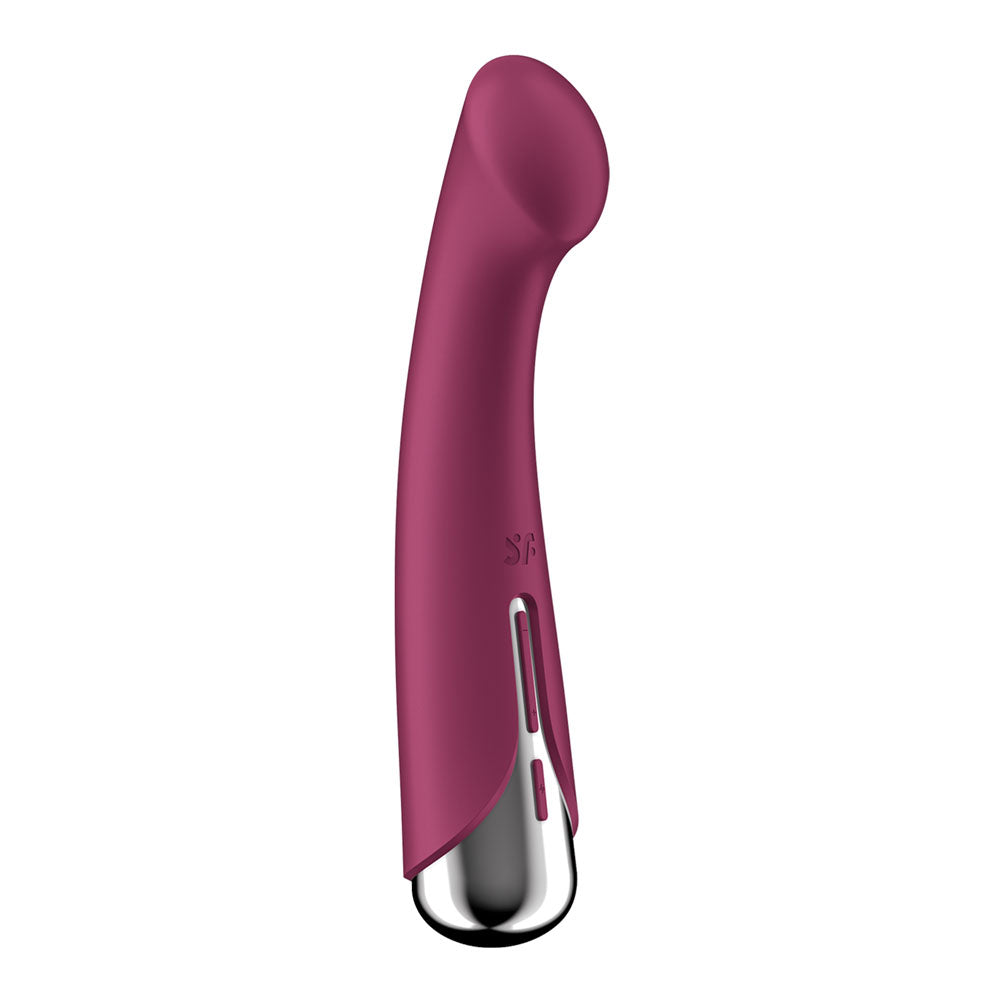 Satisfyer Spinning G-Spot 1 - Red - Red 16.5 cm USB Rechargeable Rotating Vibrator-4048758