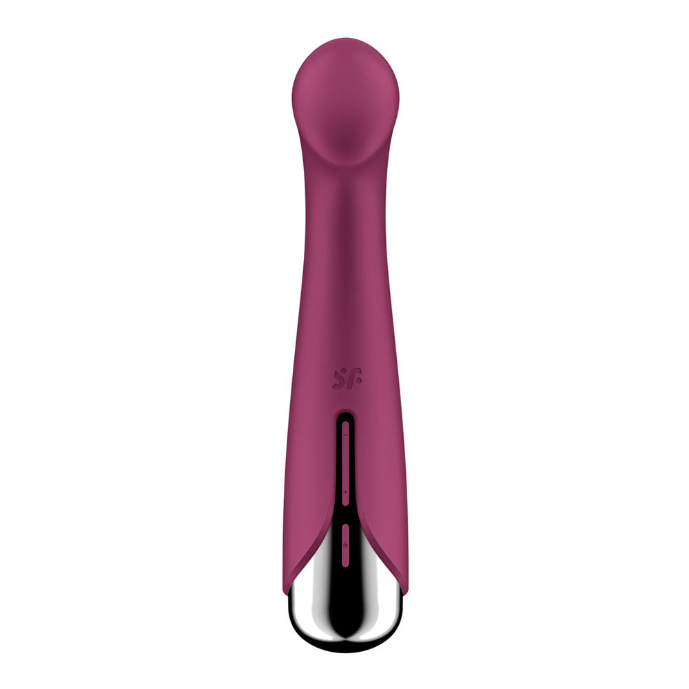 Satisfyer Spinning G-Spot 1 - Red - Red 16.5 cm USB Rechargeable Rotating Vibrator-4048758