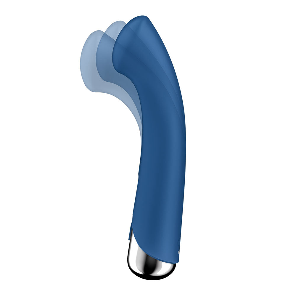 Satisfyer Spinning G-Spot 1 - Blue - Blue 16.5 cm USB Rechargeable Rotating Vibrator-4048765