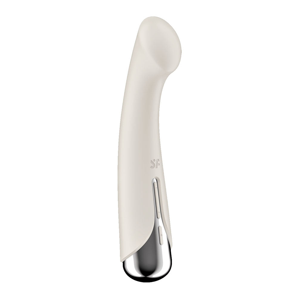 Satisfyer Spinning G-Spot 1 - Beige - Beige 16.5 cm USB Rechargeable Rotating Vibrator-4048772