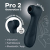 Satisfyer Pro 2 Generation 3 with App Control - Dark Grey - Dark Grey Touch-Free USB-Rechargeable Clitoral Stimulator-4051857