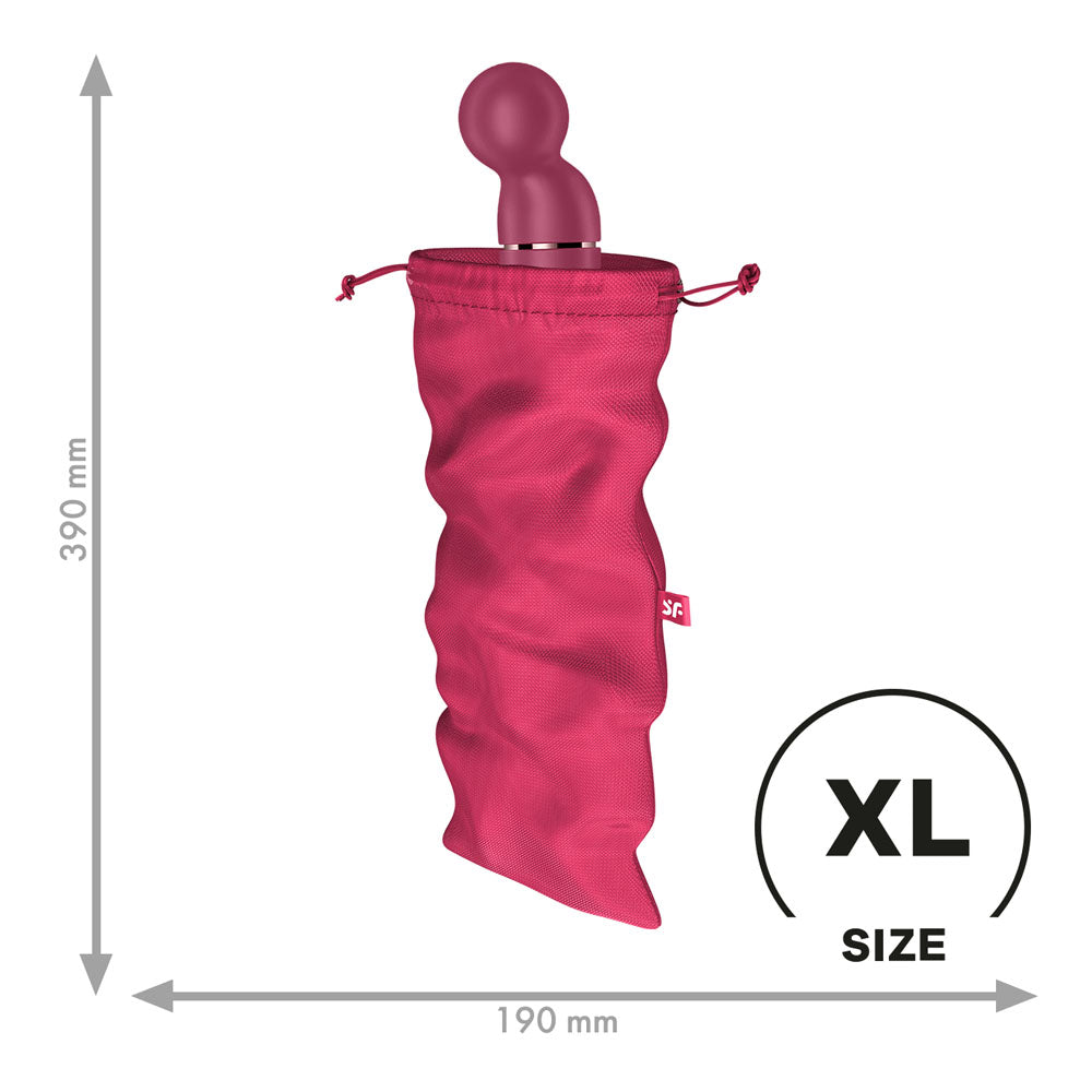 Satisfyer Treasure Bag XLarge - Pink - Pink XL Toy Storage Bag - 4059983