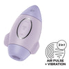 Satisfyer Mission Control - Violet - Violet USB Rechargeable Vibrating Air Pulse Stimulator-4060088