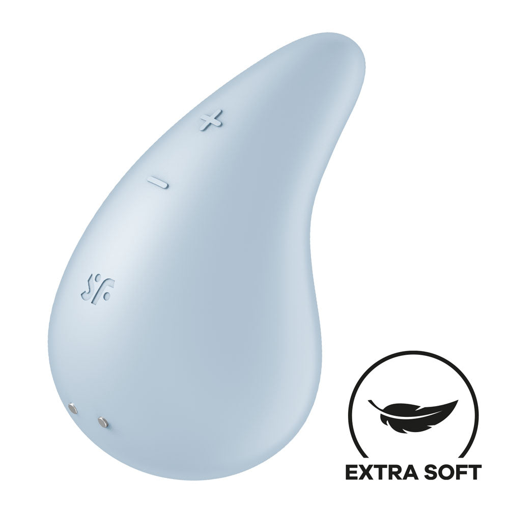 Satisfyer Dew Drop - Light Blue USB Rechargeable Stimulator-4066936