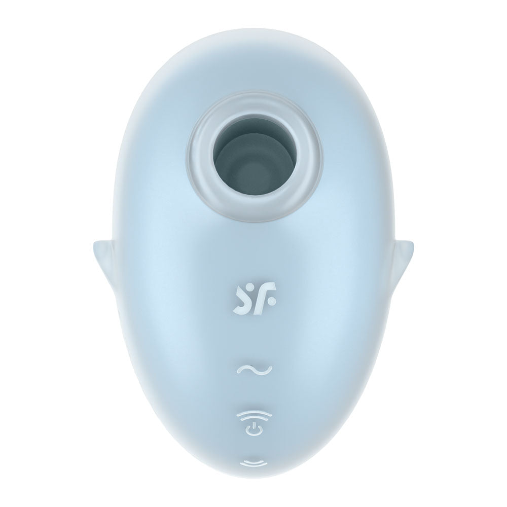 Satisfyer Cutie Ghost - Blue - Blue USB Rechargeable Air Pulse Stimulator-4067759