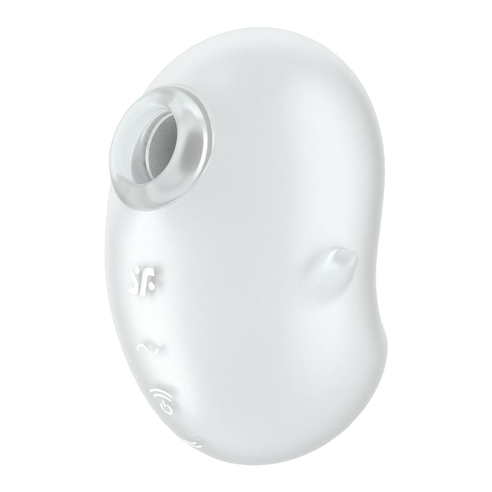 Satisfyer Cutie Ghost - White - White USB Rechargeable Air Pulse Stimulator-4067766