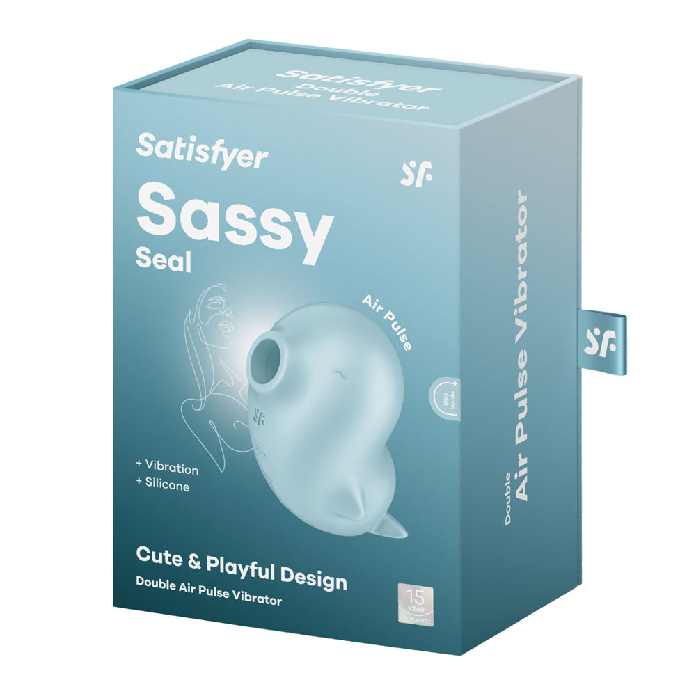 Satisfyer Sassy Seal - Light Blue USB Rechargeable Air Pulse Stimulator-4067780