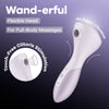 Satisfyer Wand-erful - Violet 15.8 cm USB Rechargeable Air Pulse Massage Wand-4081960