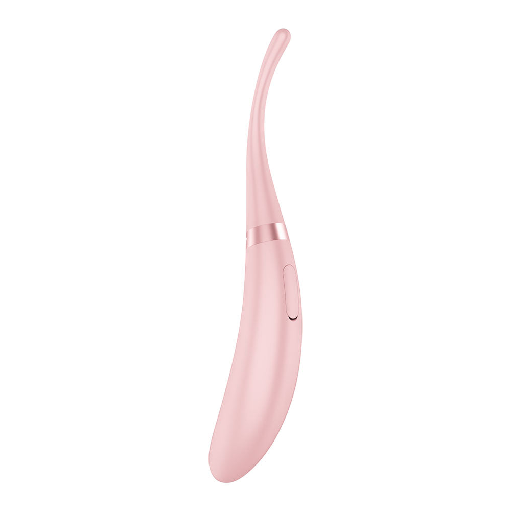 Satisfyer Tip Tease - Rose - Rose USB Rechargeable Vibrator with Twirling Tip-4082356