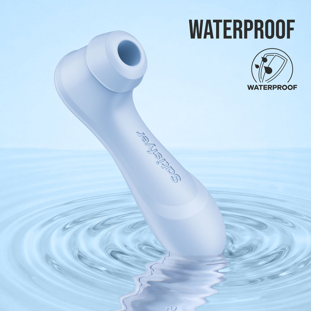 Satisfyer Pro 2 Generation 4 - Serene Blue - Blue Touch-Free USB-C Rechargeable Clitoral Stimulator with App Control - 4095400