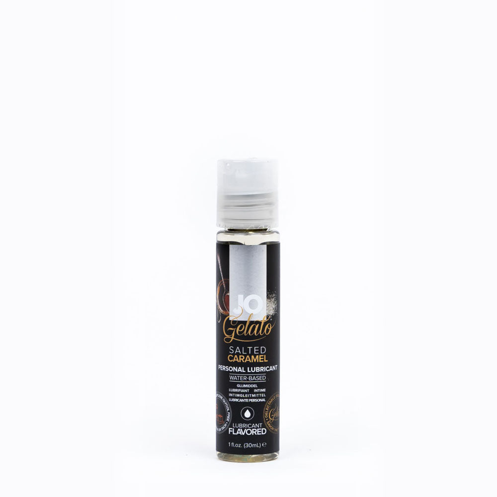 JO Gelato Salted Caramel Lube - 30 mL - Salted Caramel Flavoured Water Based Lubricant - 30 ml Bottle-41023