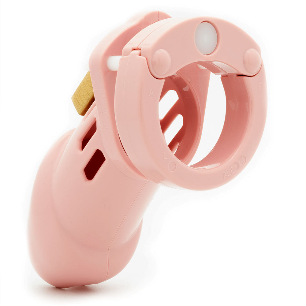 CB-6000 Chastity Cock Cage Kit - Pink - Pink 3.25 Inch Cock Cage Kit-6000PNK