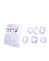 ZEALOUS GLITTER TPE ORNAMENT KIT SET IN CLEAR GOLD-644917
