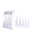 ZEALOUS GLITTER TPE DILATOR KIT SET IN CLEAR GOLD-644931