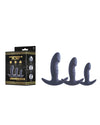 Progressive Play 3 IN 1 SILICONE BUTT PLUG KIT SET WITH T-BAR BASE IN ...-648953