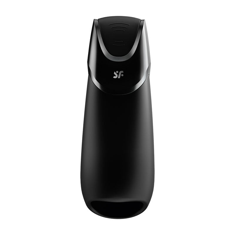 Satisfyer Men Vibration+ - Black USB Rechargeable Masturbator with App Control-9016570