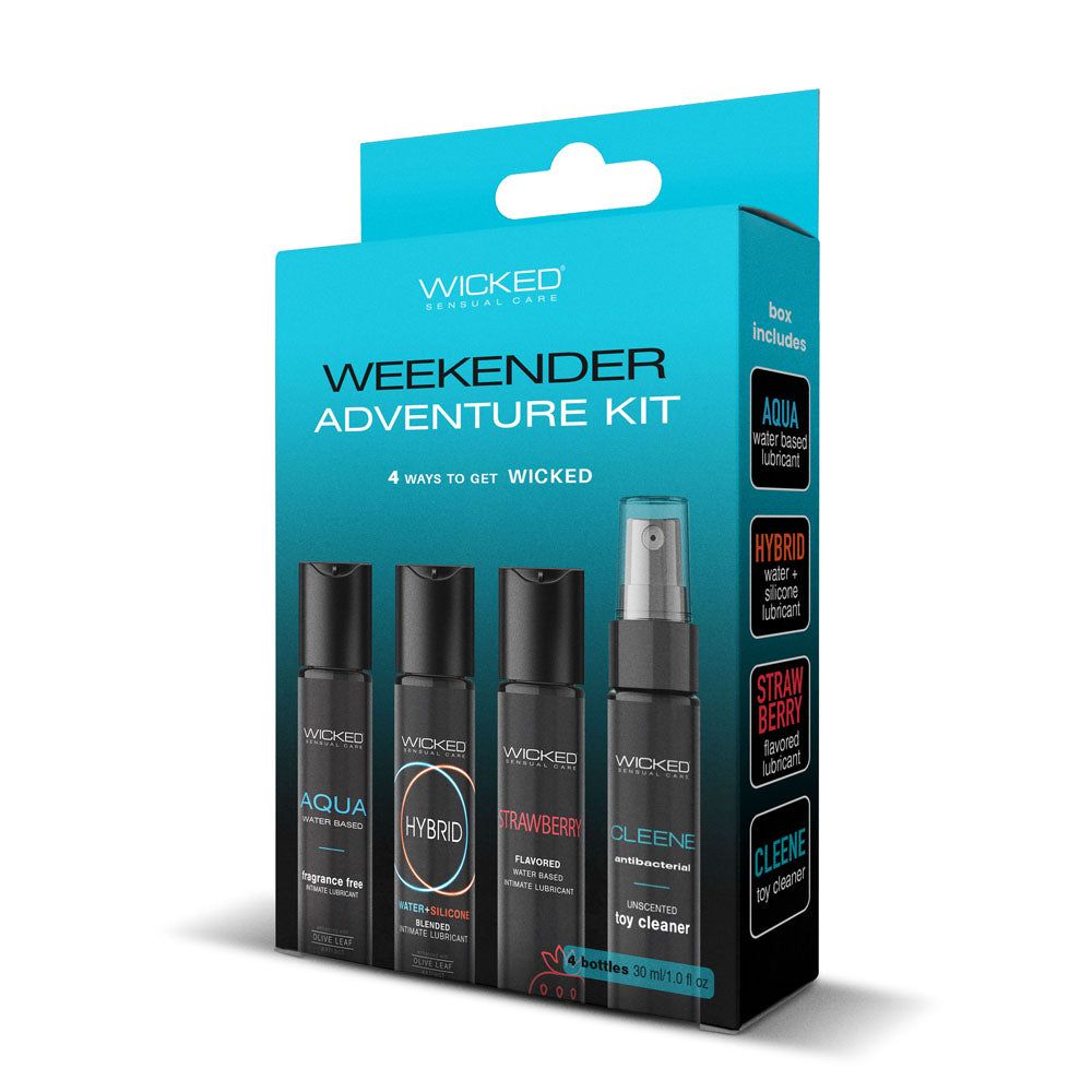 Wicked WEEKENDER ADVENTURE KIT - Mixed Lubricants & Cleaner 30 ml Bottles - 4 Pack - 99350