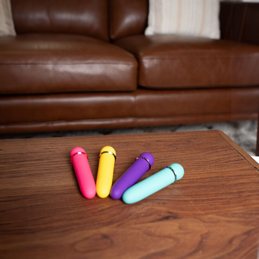 Maia JAGUAR Display - Coloured Rechargeable Bullets - Display of 4 Colours x 3 each with Tester-AC-029
