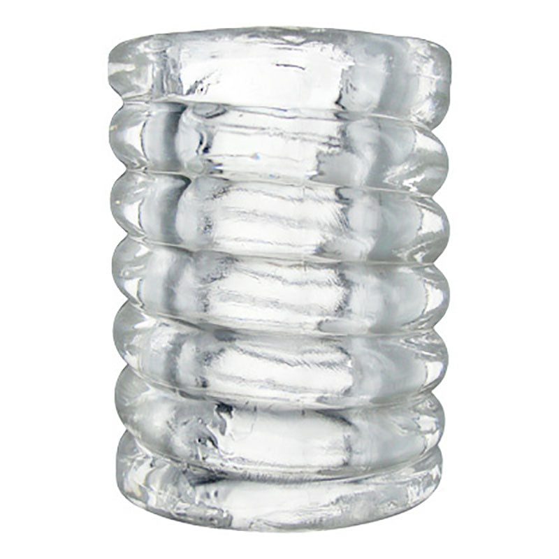 Trinity Spiral Ball Stretcher - Clear Ball Stretcher Ring-AC759