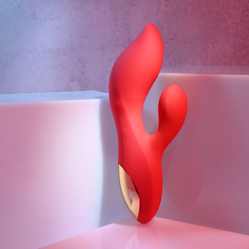 Adam & Eve EVES BIG AND CURVY G - Red 19.8 cm USB Rechargeable Rabbit Vibrator-AE-BL-1300-2