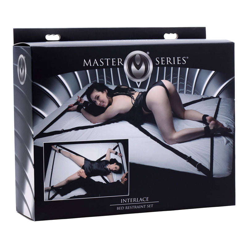 Master Series Interlace Bed Restraint Set - Bed Restraints-AE721