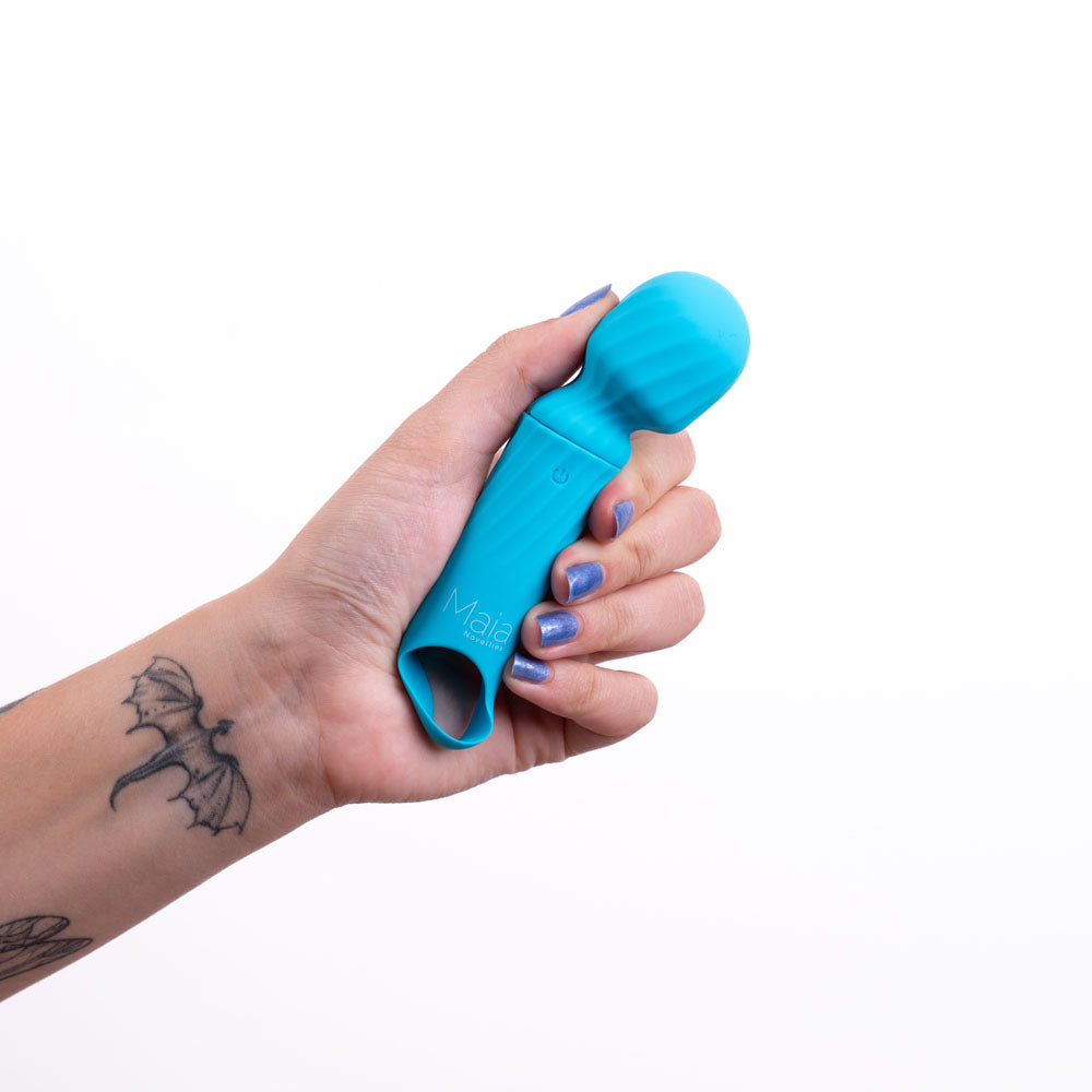 Maia DOLLY - Blue - Blue 12.7 cm USB Rechargeable Massage Wand-AF-004-B4