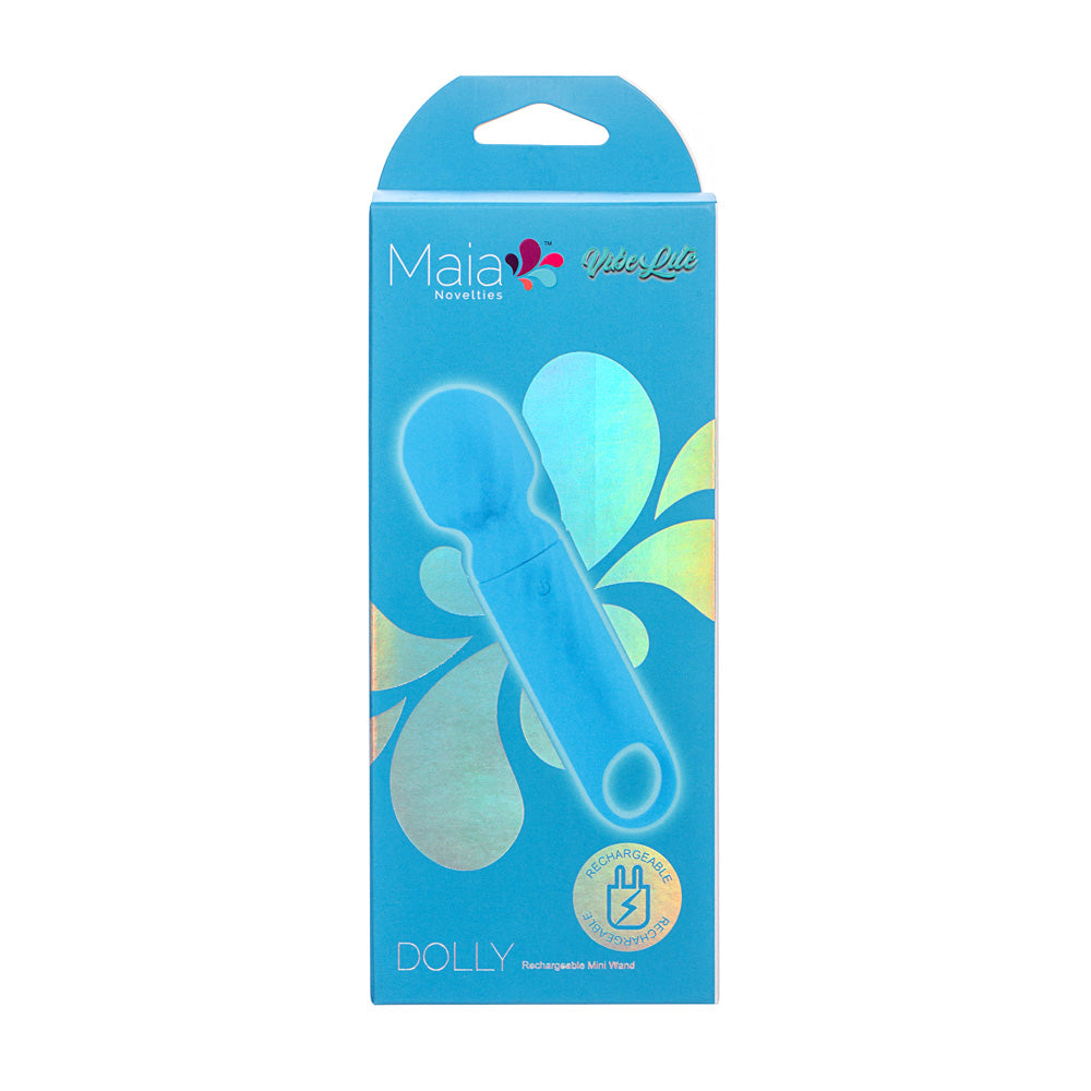 Maia DOLLY - Blue - Blue 12.7 cm USB Rechargeable Massage Wand-AF-004-B4