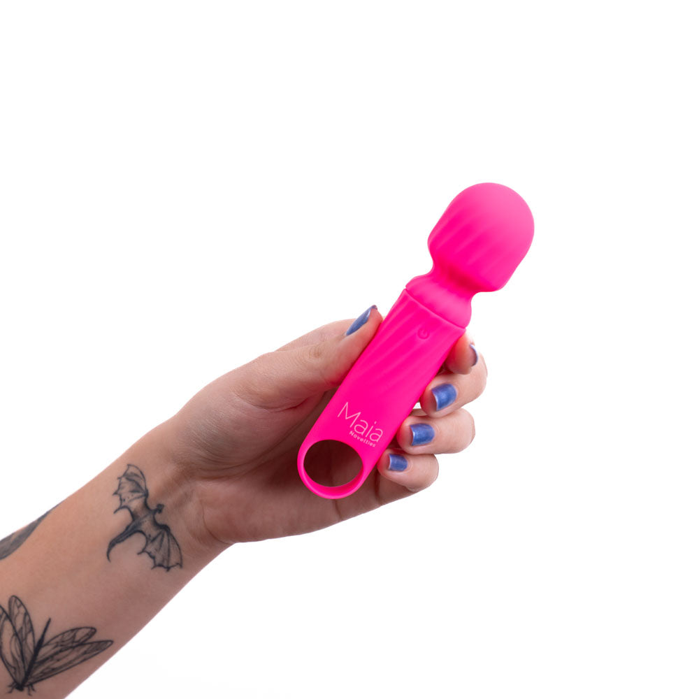 Maia DOLLY - Pink - Pink 12.7 cm USB Rechargeable Massage Wand-AF-004-P1