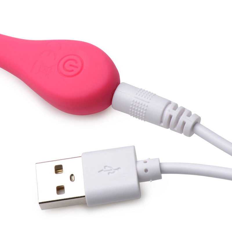 Bang! 28X Plush Egg & Remote - Pink - Pink USB Rechargeable Egg with Wireless Remote-AG590-PINK