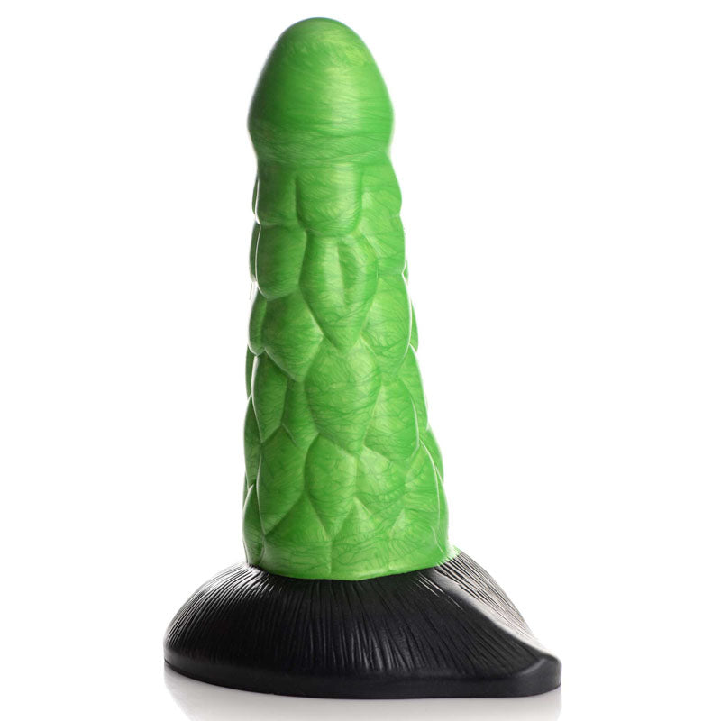 Creature Cocks Radioactive Reptile Thick Scaly Silicone Dildo - Green 19 cm Dildo-AG872