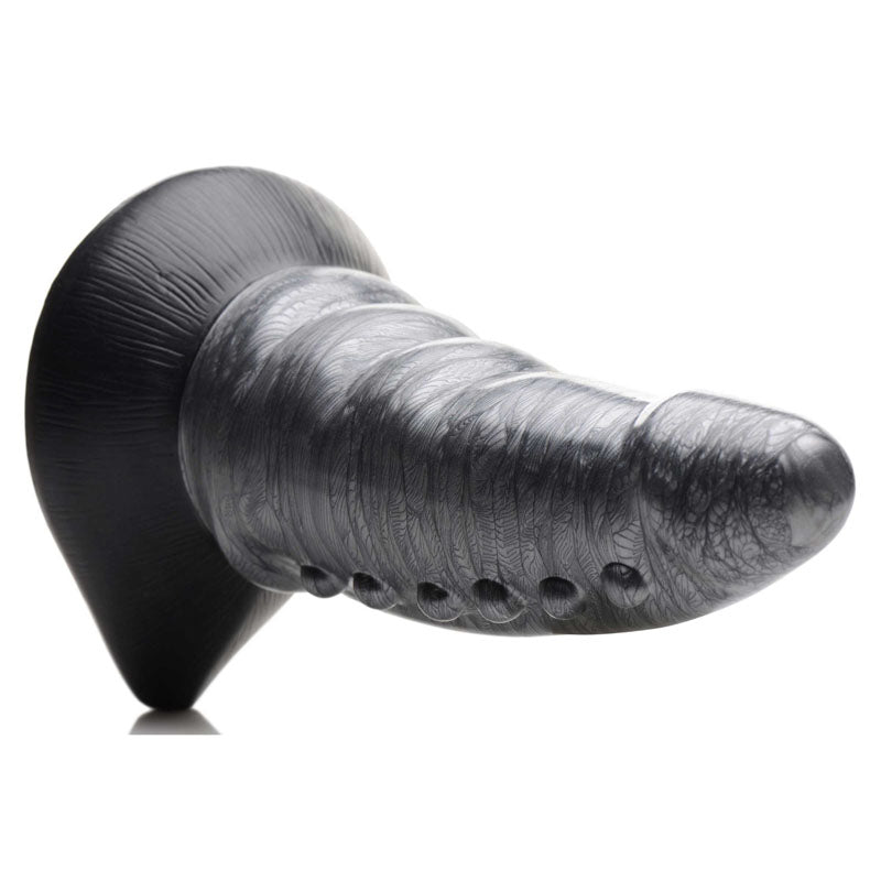 Creature Cocks Beastly Tapered Bumpy Silicone Dildo - Silver 21 cm Bumpy Dildo-AG878