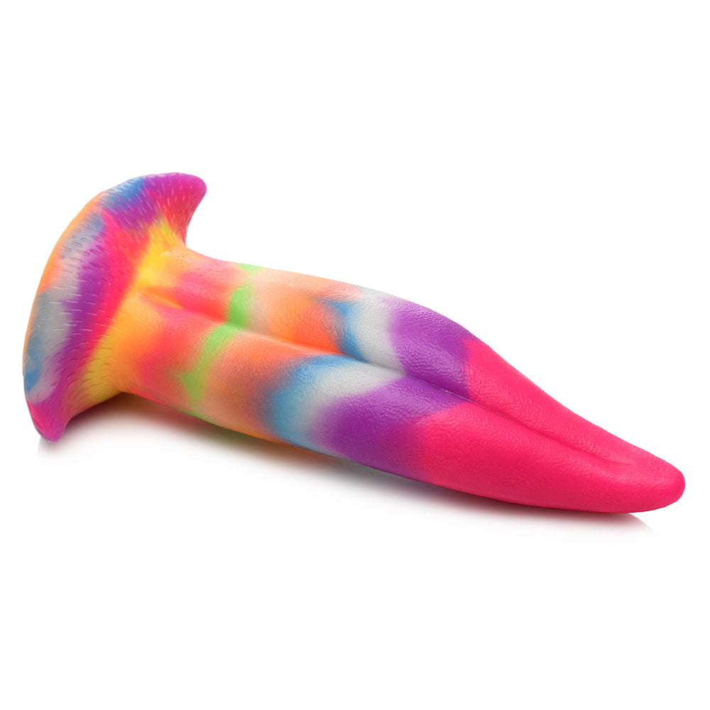 Creature Cocks Unicorn Kiss Silicone Dildo - Coloured 21.4 cm Fantasy Unicorn Tongue Dildo-AH100