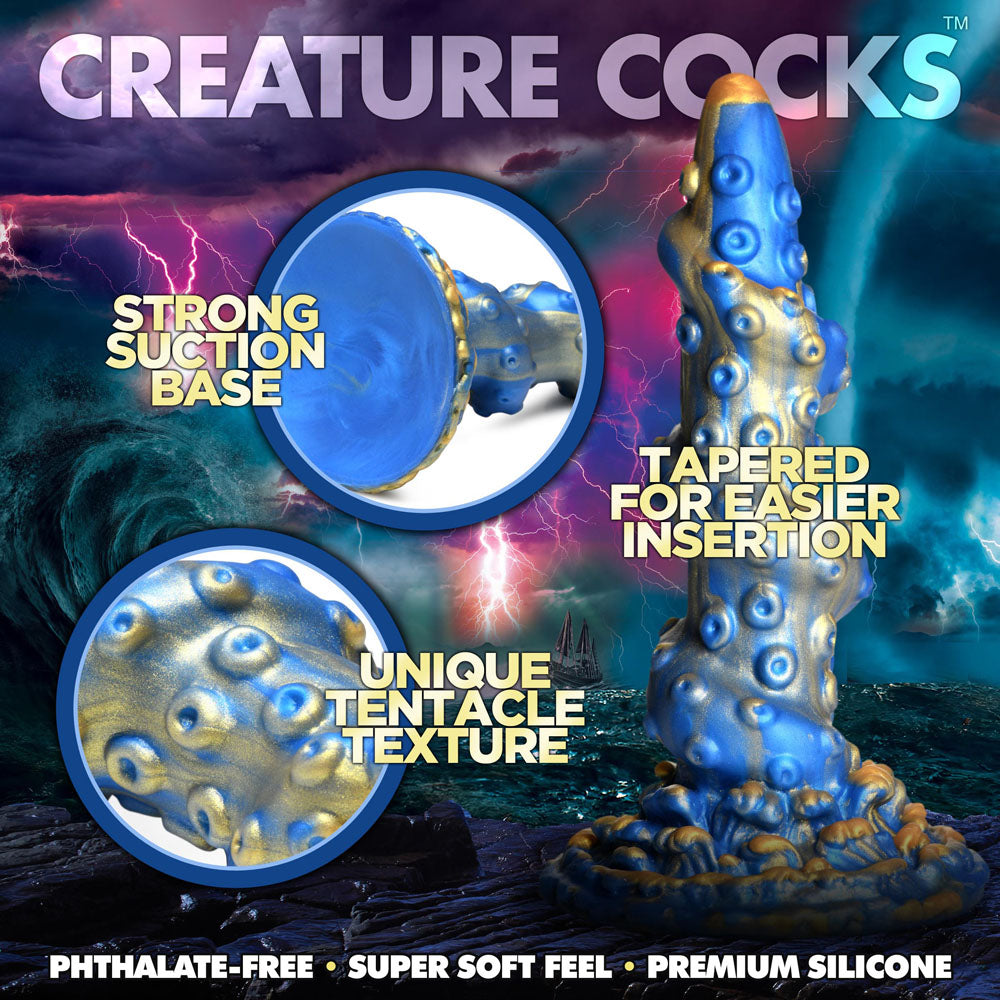 Creature Cocks Lord Kraken Dildo - Blue 21 cm Fantasy Tentacle Dildo-AH108