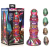 Creature Cocks Larva Silicone Dildo - Coloured 22.9 cm Fantasy Dildo with Eggs-AH195