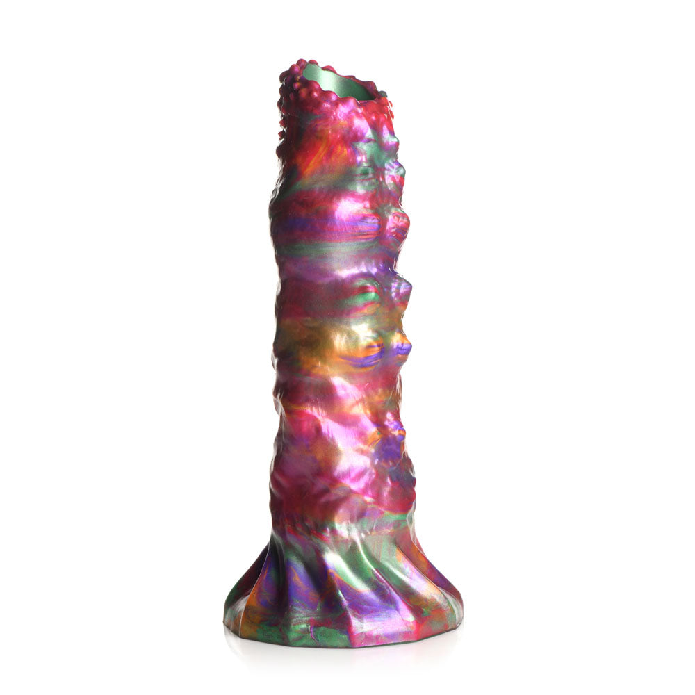 Creature Cocks Larva Silicone Dildo - Coloured 22.9 cm Fantasy Dildo with Eggs-AH195