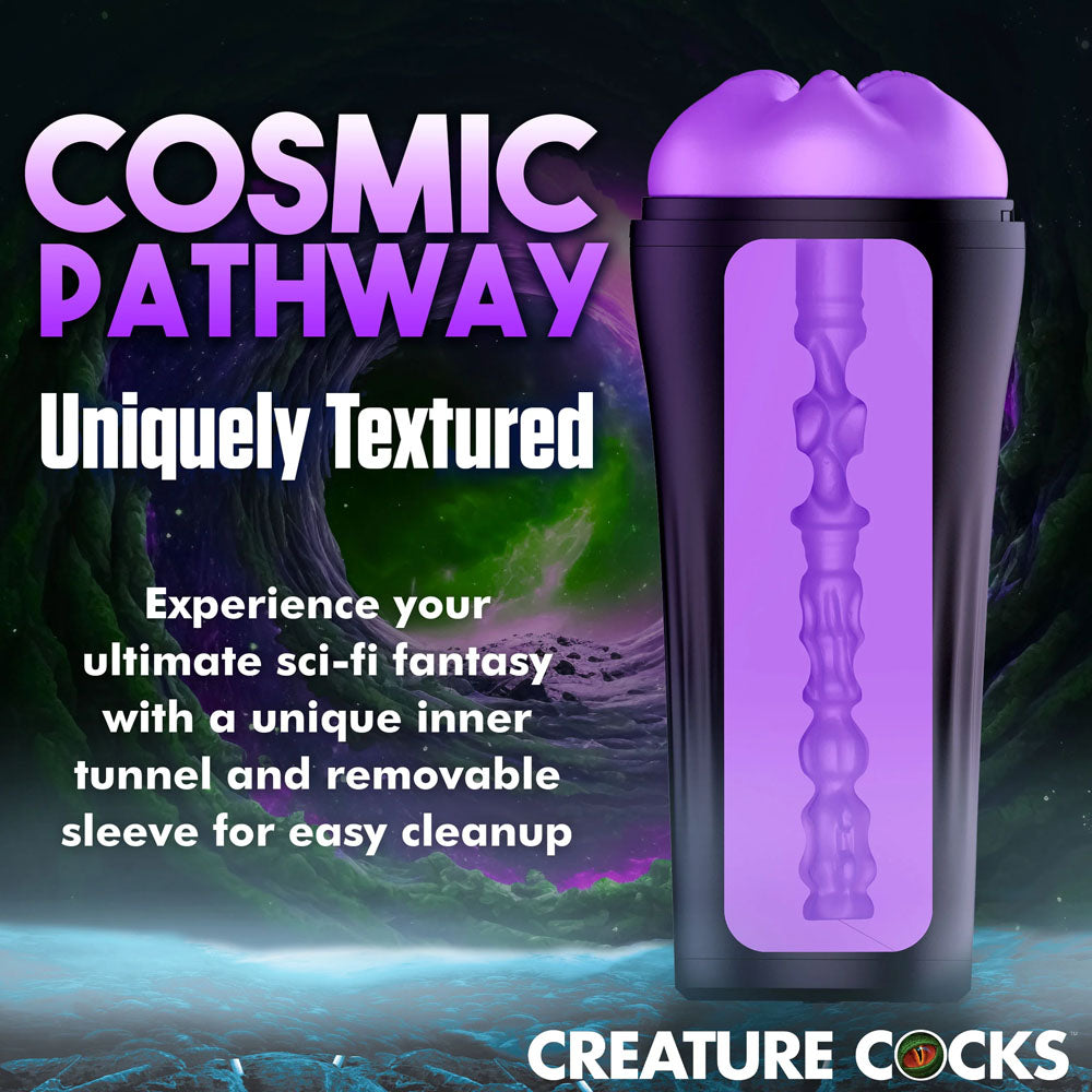 Creature Cocks Wormhole Alien Stroker - Purple Fantasy Stroker-AH240