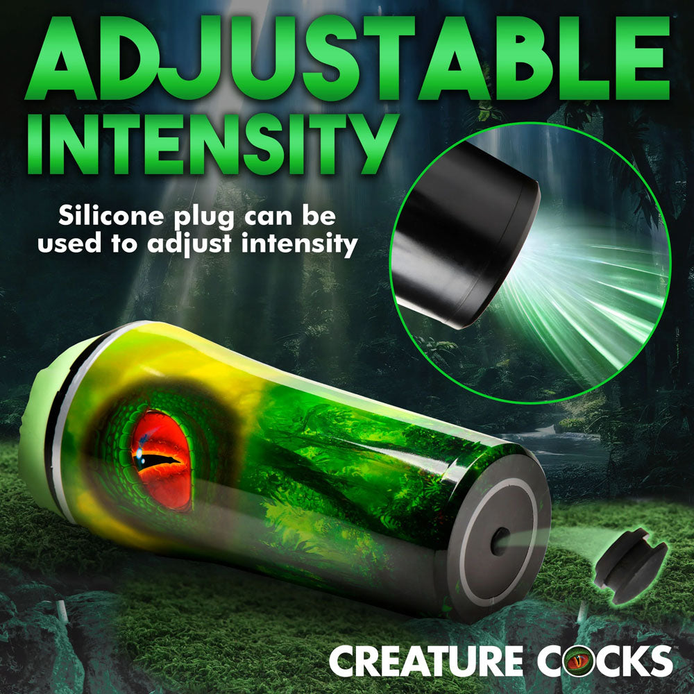 Creature Cocks Raptor Reptile Stroker - Green Fantasy Stroker-AH241