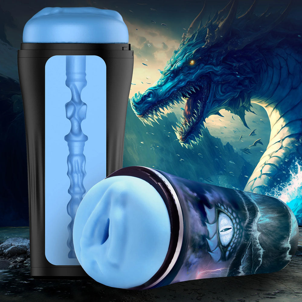 Creature Cocks Pussidon Sea Monster Stroker - Blue Fantasy Stroker-AH244