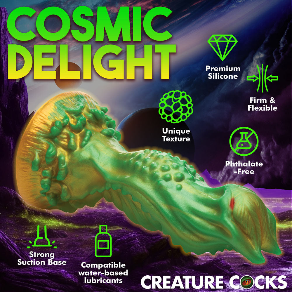 Creature Cocks Nebula - Green 19.3 cm Alien Fantasy Dildo-AH268